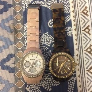 *BUNDLE* Two Fossil Watched